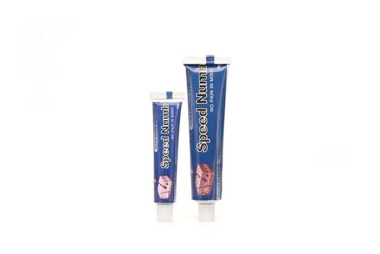 10 g Tätowierungsbetäubende Creme für 3-4 Stunden Schmerzlosigkeit mit 2-3 mm Dicke und 50-60 Minuten Anwendung