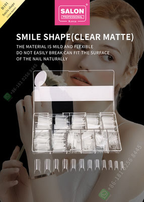Halbe Maniküre-Spitze Lächeln-Matte False Nail Tips Salons