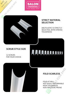 Lächeln formt Matte False Nail Tips High-Qualitäts-kundenspezifischen Nagel, den halbe Spitzen Spitze für Nagel Art Salon maniküren