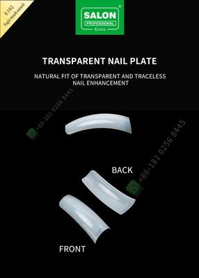 Besonders lange halbe Abdeckungs-acrylsauerspitzen Salon-Schönheits-falsche Eagle Month Nail Tips Frenchs