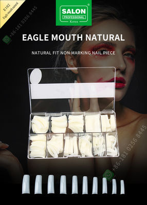 Besonders lange halbe Abdeckungs-acrylsauerspitzen Salon-Schönheits-falsche Eagle Month Nail Tips Frenchs