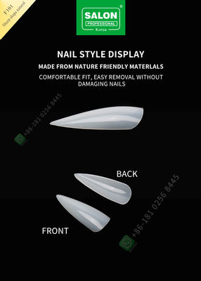 scharfe Nagel-halbe Spitzen der Form-500pcs falsche Damen-French Style Artificial und Volldeckungs-falscher Nagel