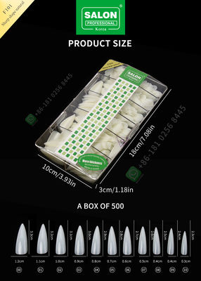 scharfe Spitzen der Form-500pcs Damen-Artificial Nails Half und Volldeckungs-falscher Nagel