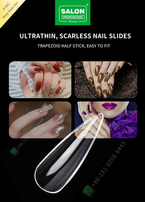 scharfe Nagel-halbe Spitzen der Form-500pcs falsche Damen-French Style Artificial und Volldeckungs-falscher Nagel