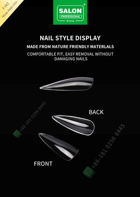 scharfe Nagel-halbe Spitzen der Form-500pcs falsche Damen-French Style Artificial und Volldeckungs-falscher Nagel