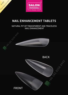 Scharfes 500pcs formen falsche Nagel-halbe Spitzen Matte Lady French Style Artificials und Volldeckungs-falschen Nagel