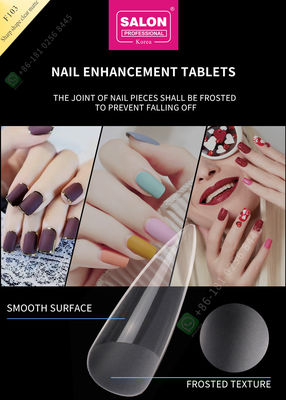 Scharfes 500pcs formen falsche Nagel-halbe Spitzen Matte Lady French Style Artificials und Volldeckungs-falschen Nagel