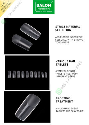 ABS Frucht-Geruch-Quadrat formen falsche Nagel-halbe Spitzen Matte Lady French Style Artificials und Volldeckungs-falschen Nagel