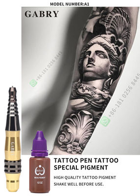 Rotierende dauerhafte Make-upaluminiummaschine Kit Wireless Tattoo Machine Pen