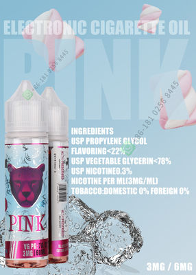 Tabak-Aroma 12mg Nic Salt Vape Juice mit verschiedenen Bestandteilen
