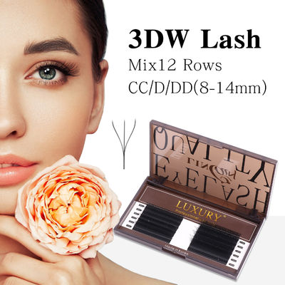 8-14mm Individuelle Falsche Wimpern CC/D/DD Curling Volumen Wimpernverlängerung Doppel Spitzen Kaschmir YY Lash Verlängerung
