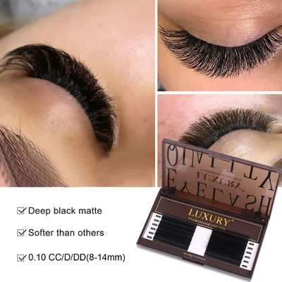 8-14mm Individuelle Falsche Wimpern CC/D/DD Curling Volumen Wimpernverlängerung Doppel Spitzen Kaschmir YY Lash Verlängerung