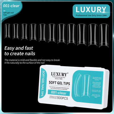 Personalisierbare lange letzte Quadrat falsche Nägel für Nail Art Salon mit OEM-Service