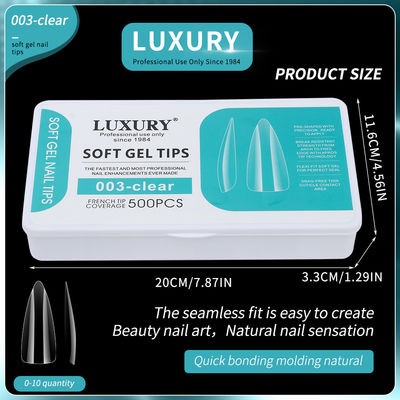 Soft Gel Nagel Tipps 500PCS/Box Acryl Nagel Druck auf Nägel für Nagelkunst Design Maniküre Werkzeuge