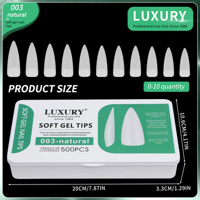 Soft Gel Nagel Tipps 500PCS/Box Acryl Nagel Druck auf Nägel für Nagelkunst Design Maniküre Werkzeuge