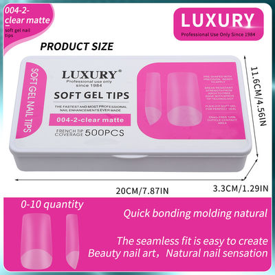 Nägel Tipps Set Volldeckel Quadratische Formen Klar Matte Falsche Nägel Für DIY Maniküre
