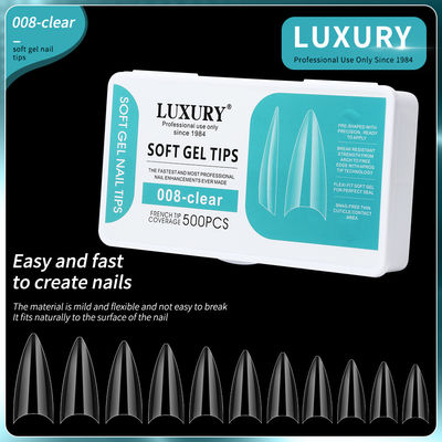 Professionelle Nagelkunst 500PCS scharfe falsche Nägel mit ultradünnem Design 11 Größen
