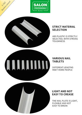 Quadratische Volldeckung Ultra-Dünn ABS Falschnagel für Salon Nagelverlängerungen Einfache DIY Nagelkunst zu Hause