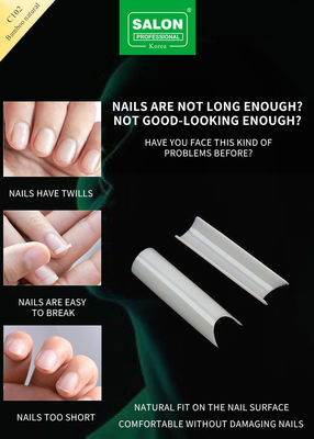 Quadratische Volldeckung Ultra-Dünn ABS Falschnagel für Salon Nagelverlängerungen Einfache DIY Nagelkunst zu Hause