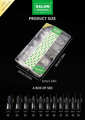 Langes Weichgel Mandel auf dem Nagel 12 Größen Scharfe Form Acryl Nagel Tipps für Nagelverlängerungen