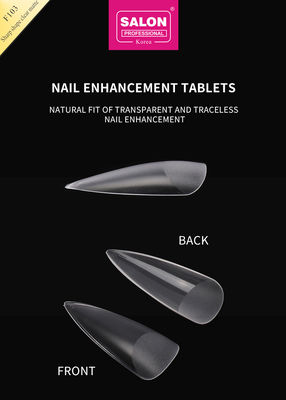 Matte klare Mandelnägel Extra Lang Stiletto Falsche Nägel Scharfe Form Acryl Falsche Nagel Tipps für Nagelkunst