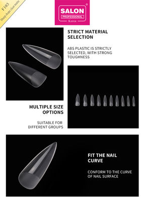 Matte klare Mandelnägel Extra Lang Stiletto Falsche Nägel Scharfe Form Acryl Falsche Nagel Tipps für Nagelkunst