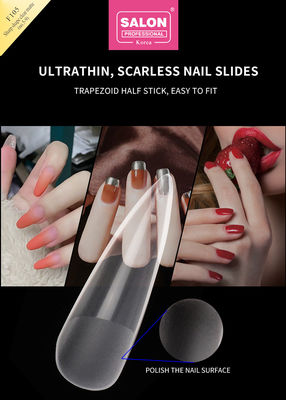 Klare Matte Farbe Acryl Falsche Nagel Tipps Set Ultra-dünne scharfe Form Nagelkunst Erweiterungen
