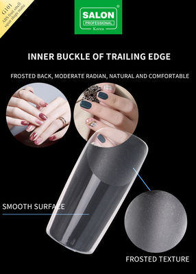 Full Matte Clear Acrylic Fake Nail Medium Square Press auf Nägeln für Nagelverlängerung Maniküre Werkzeuge