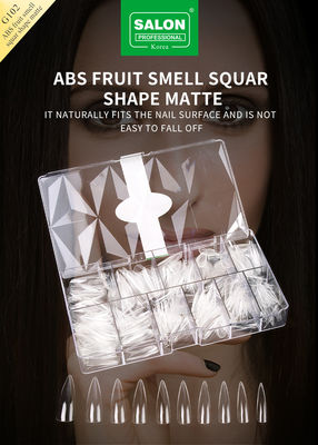 Professionelle ABS scharfe Form Fake Nägel Vollklare Acryl Falsche Nägel Tipps 12 Größen für Heimwerker