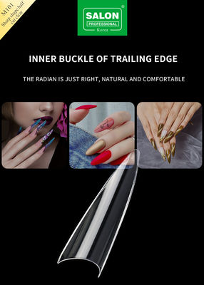 Falsche Fingernägel in scharfer Form Halbdeckung ABS Acryl Falsche Fingernägel Großhandel