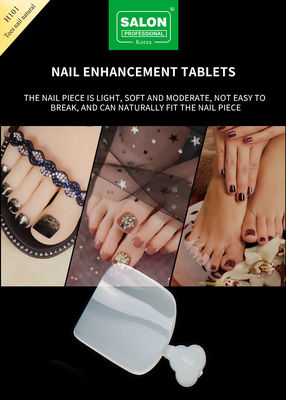 Natürliche Farbe Falsche Zehennägel Set Vollbedeckung Acryl Zehen Nagel Für Salon-Finish Nagelkunst