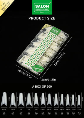 Halbdeckung Tipps Nahtlose Maniküre Zubehör-Kit Ultra-dünne Nagelverlängerungen DIY Nagelkunst
