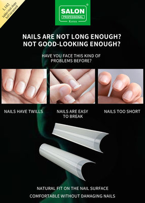 Halbdeckung Tipps Nahtlose Maniküre Zubehör-Kit Ultra-dünne Nagelverlängerungen DIY Nagelkunst