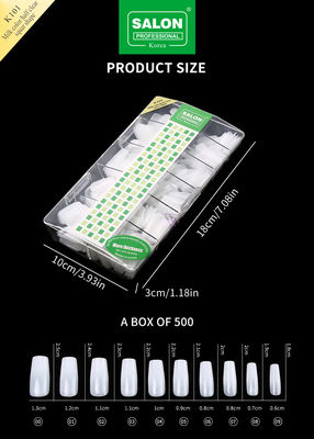 500 Stück/Box ABS Salon professionelle falsche Nägel für DIY Nagelkunst