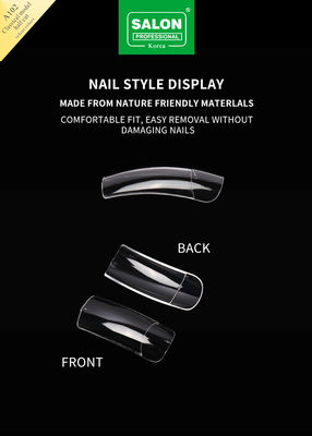 Salon professionelle Nägel Klarfarbe Vollbedeckung Falsche Nägel für Nagelverlängerung 500pcs/Box