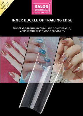 Künstliche Fingernägel ABS klare Farbe 500 Stück Einfache Anwendung Falsche Nägel Für Salon Nail Art