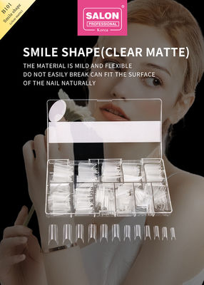 Künstliche Fingernägel ABS klare Farbe 500 Stück Einfache Anwendung Falsche Nägel Für Salon Nail Art
