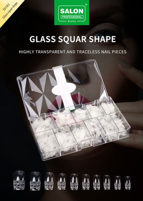 Modische klare Farbe Falsche Nägel Vollbedeckung Französisch Nagel kundenspezifisches Design für Salon Nagelkunst