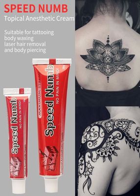 Red Speed Numb Tattoo Numbing Cream for 3-4 Hours Painless Fast Absorption Non-Greasy Anesthetic Cream
