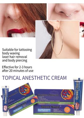 Speed Numb Premium 10g/pcs Tattoo Numbing Cream for Fast Numbing and Semi-Permanent Makeup