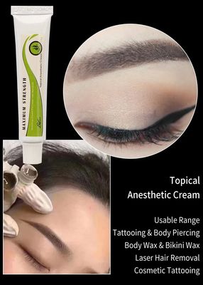 10 g Tätowierungsbetäubende Creme für 3-4 Stunden Schmerzlosigkeit mit 2-3 mm Dicke und 50-60 Minuten Anwendung