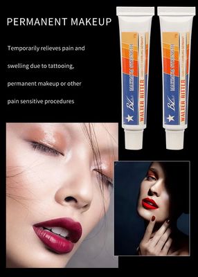 Nicht fettiges OEM/ODM Halbpermanentes Make-up Tätowierungsbetäubende Creme 10g Schnellwirkende Schmerzlinderung