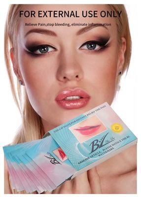12 Stück/Box Nicht-Einweg Lippenbetäubungspflaster mit echter Wirkung zur Schmerzlinderung und schnellen Betäubung