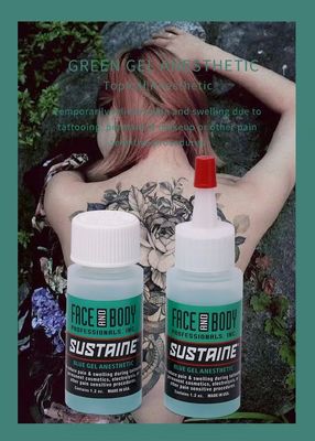 Schnell wirkendes Tattoo-Betäubungsgel mit 2% Lidocain und 1,5% Tetracain zur Schmerzlinderung in 1,2oz/Stück
