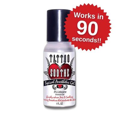 Schnell wirkendes Tattoo-Betäubungsgel mit 2% Lidocain und 1,5% Tetracain zur Schmerzlinderung in 1,2oz/Stück