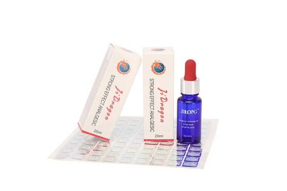 Jilong schnelle Tattoo Betäubungslösung 20ml/Flasche zur Schmerzlinderung Stoppt Blutungen und verhindert Allergien