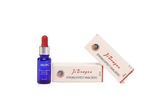 Jilong schnelle Tattoo Betäubungslösung 20ml/Flasche zur Schmerzlinderung Stoppt Blutungen und verhindert Allergien