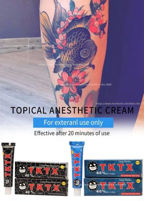 Tktx Numb Creme 55% 75% Original Tattoo Anästhesie Salbe Laser Tattoo Tktx Starke Betäubungscreme Großhandel OEM Fabrikpreis Weiß Rosa Farbe Tktx Numb Creme