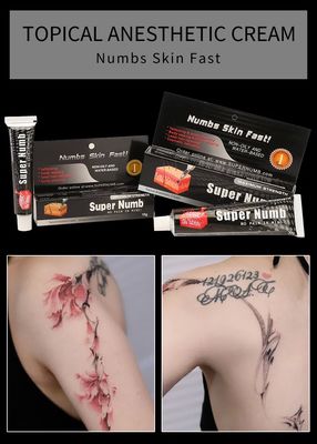 Super-Tätowierungstäubende Creme 10g 30g Hochwertig für das Mikrobladen von Körpertattoos Lido-Caine Salbe
