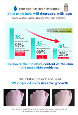 Natürliches erhellendes Gesichtsserum Hyaluronsäure-Mesoserum Microneedling